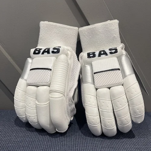 Bas Vampire New All White Batting Gloves