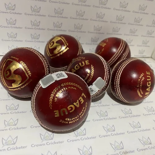 SG League RED Cricket Ball (pack of 6)