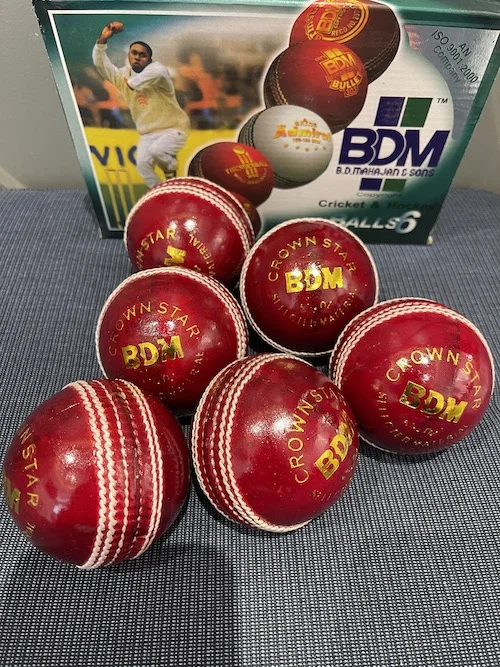 BDM Crown Star Red Cricket ball (pack of 6) junior