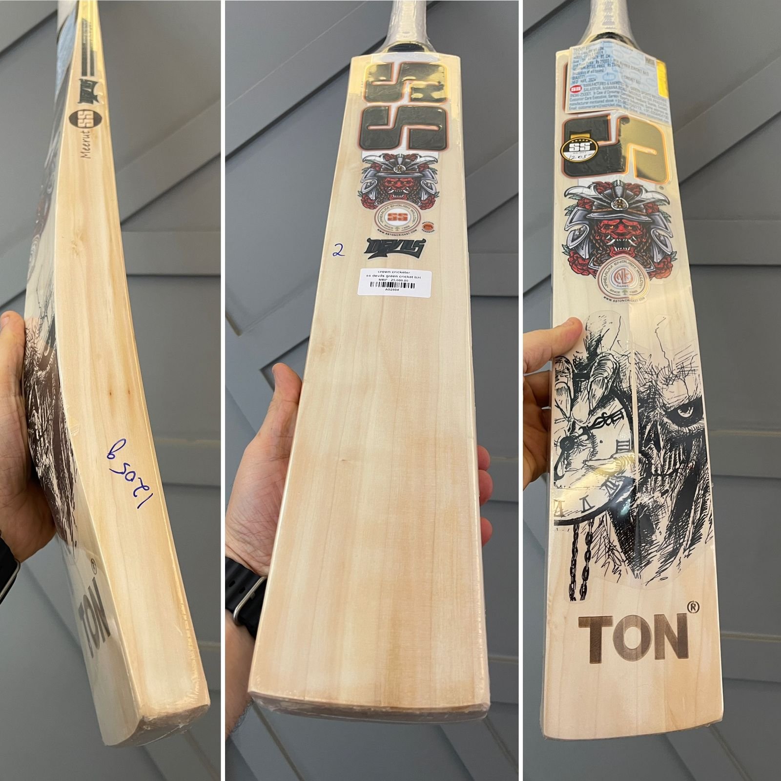 SS Devils Green Cricket Bat