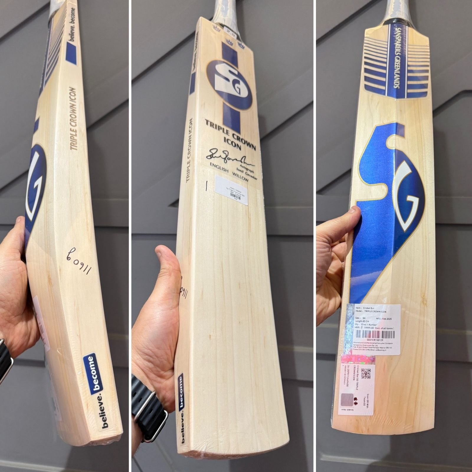 SG Triple Crown Icon Cricket Bat