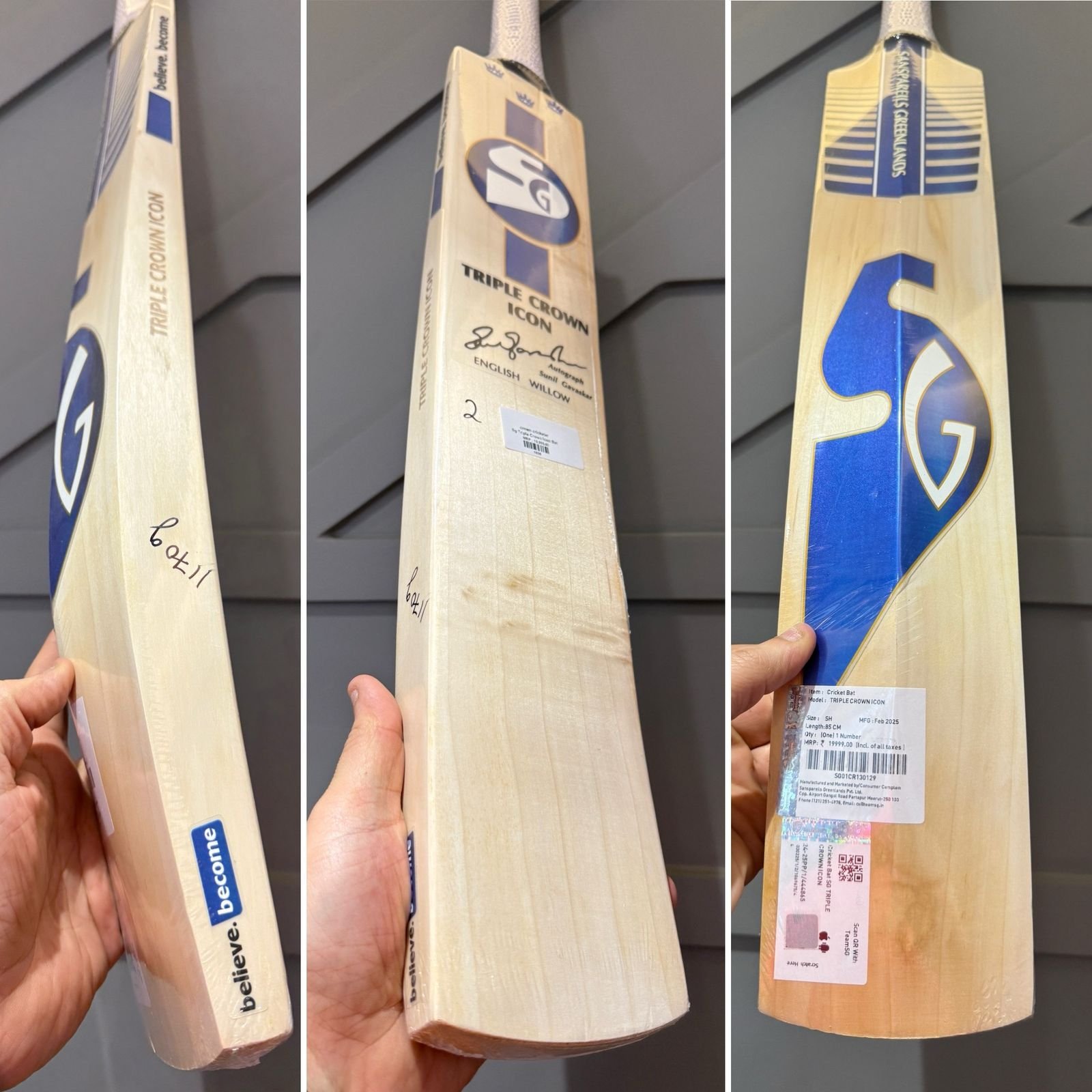 SG Triple Crown Icon Cricket Bat