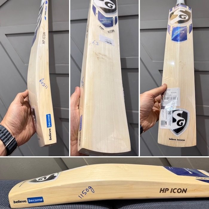 sg hp icon cricket bat