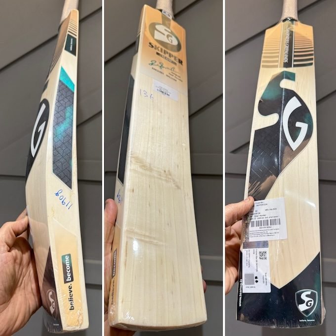 sg skipper icon cricket bat