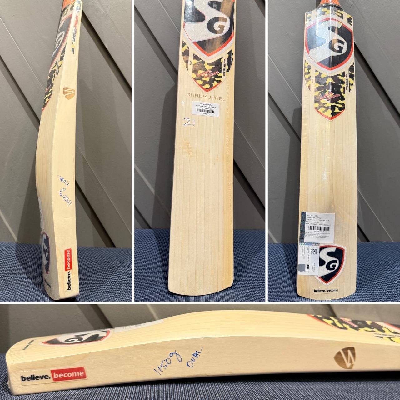 SG Dhruv Jurel Cricket Bat