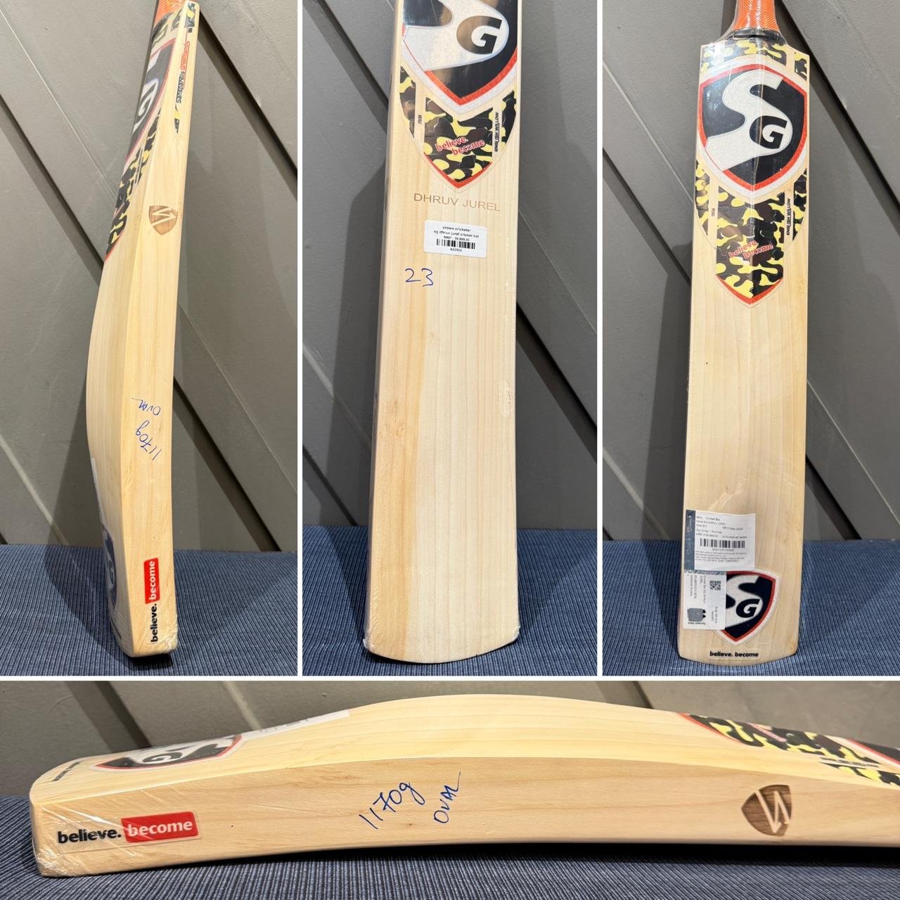 SG Dhruv Jurel Cricket Bat