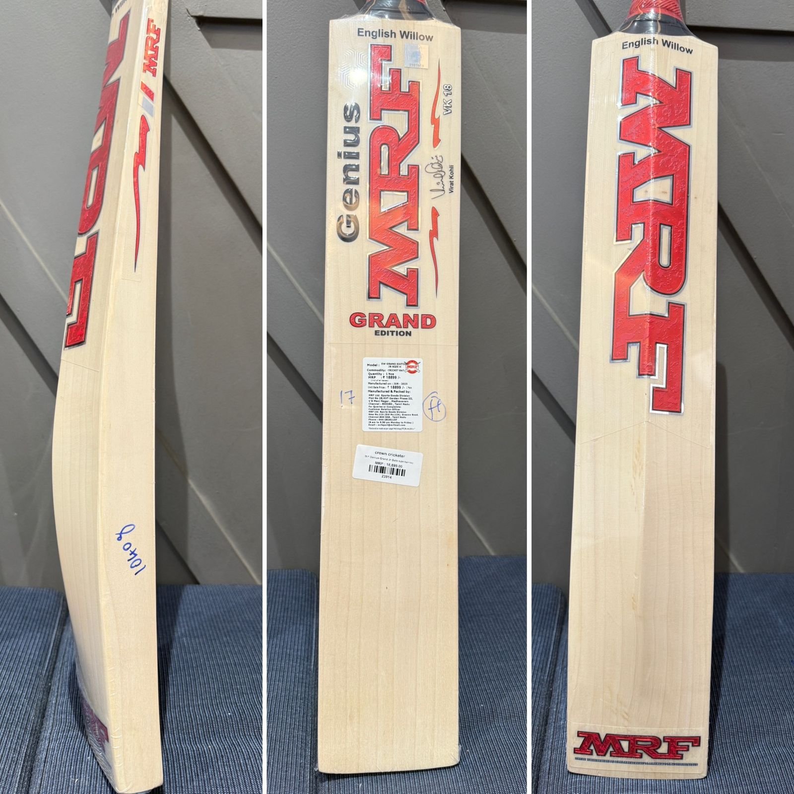 MRF Grand Edition Cricket Bat Harrow