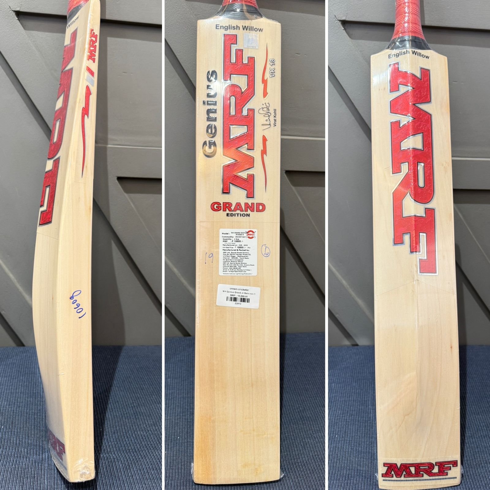 MRF Grand Edition Cricket Bat Size 6