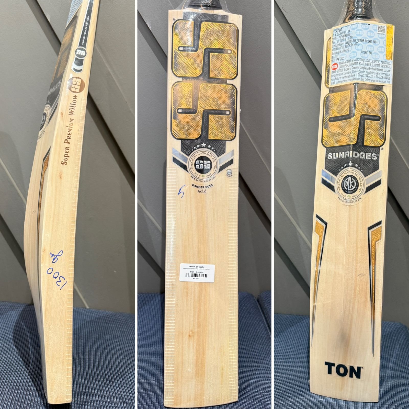 SS Premium Gold Cricket Bat