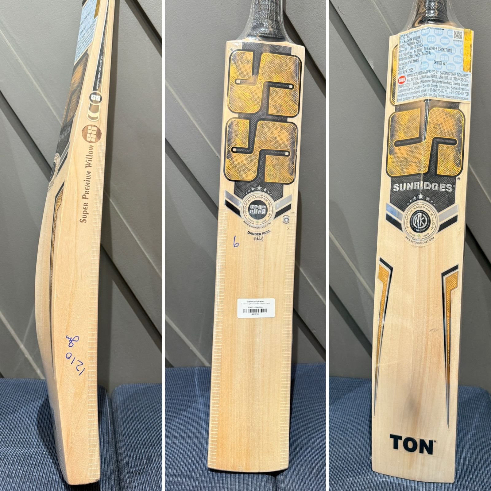 SS Premium Gold Cricket Bat