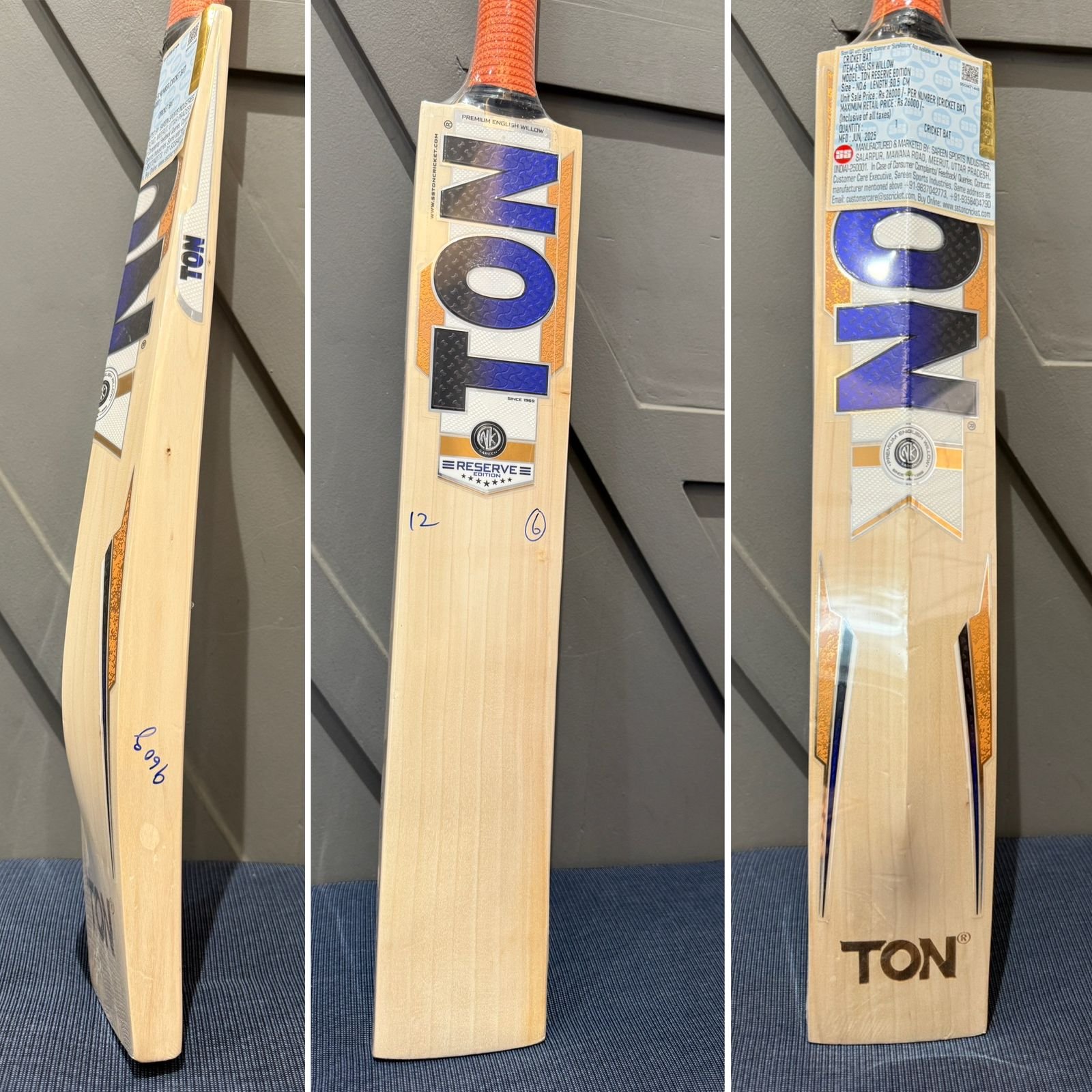 SS Ton Reserve Edition Cricket Bat Size 6