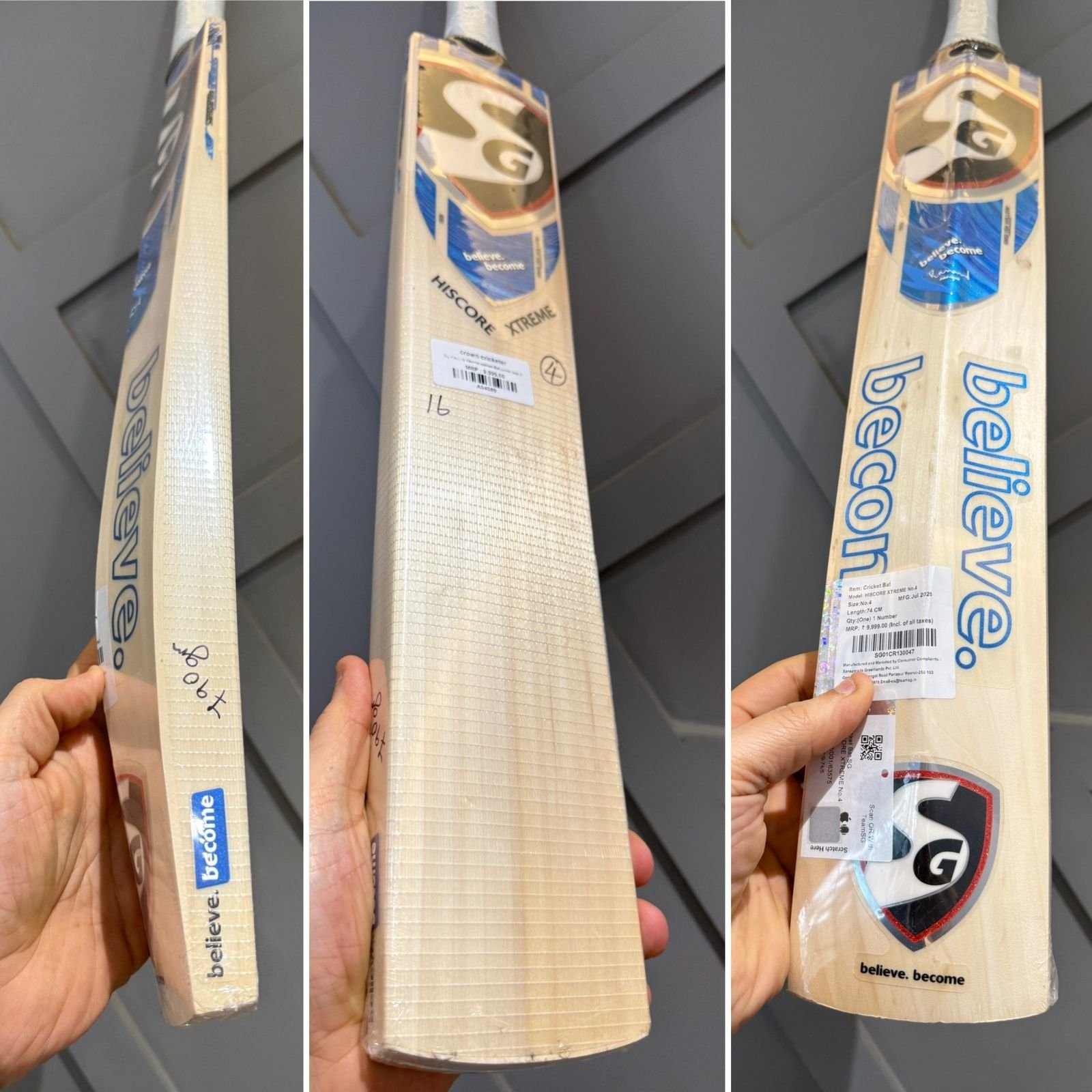 SG Hiscore Xtreme Cricket Bat Size 4