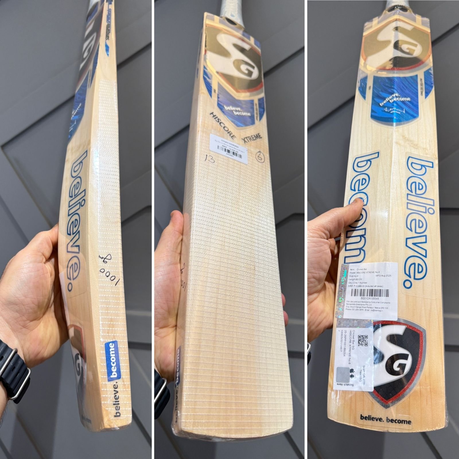 SG Hiscore Xtreme Cricket Bat Size 6