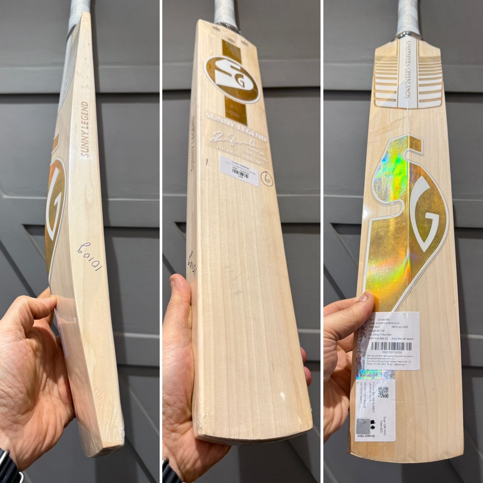 SG Sunny Legend Cricket Bat Size 6