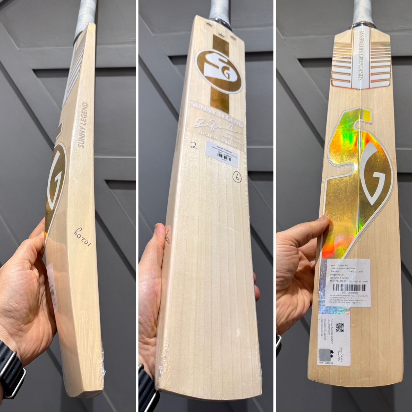 SG Sunny Legend Cricket Bat Size 6