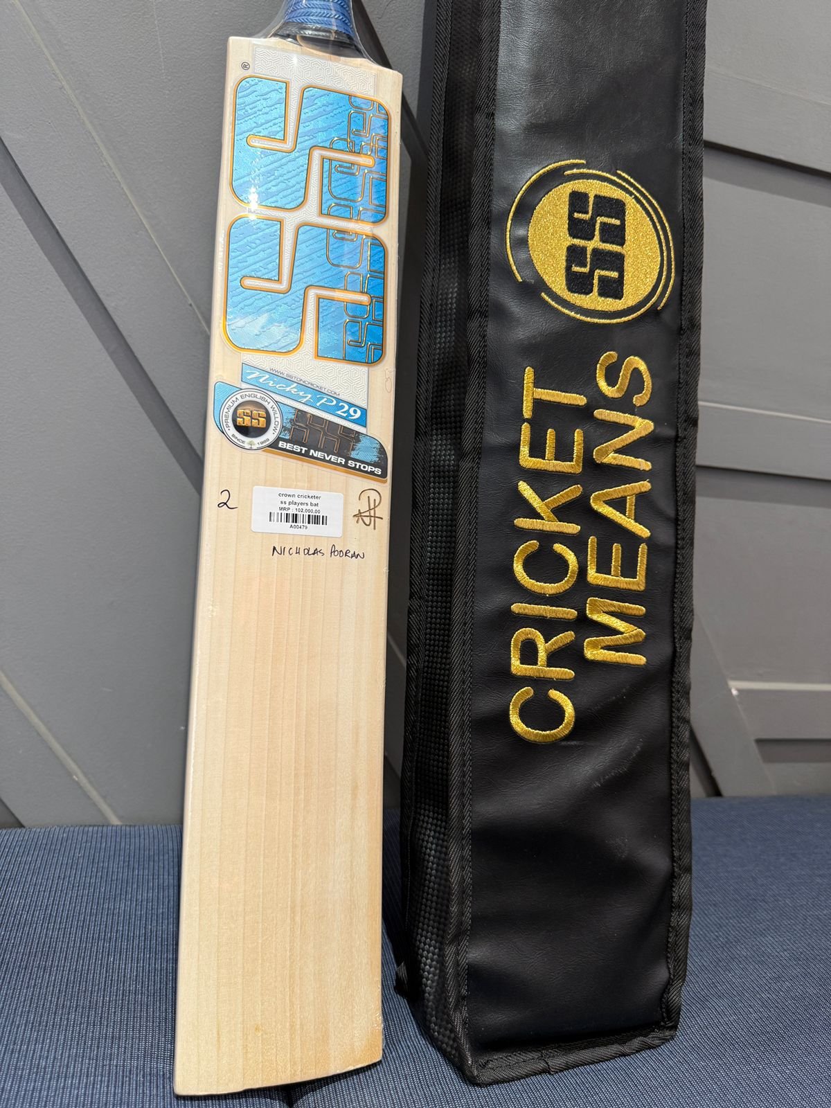 SS Nicholas Pooran Players Cricket Bat