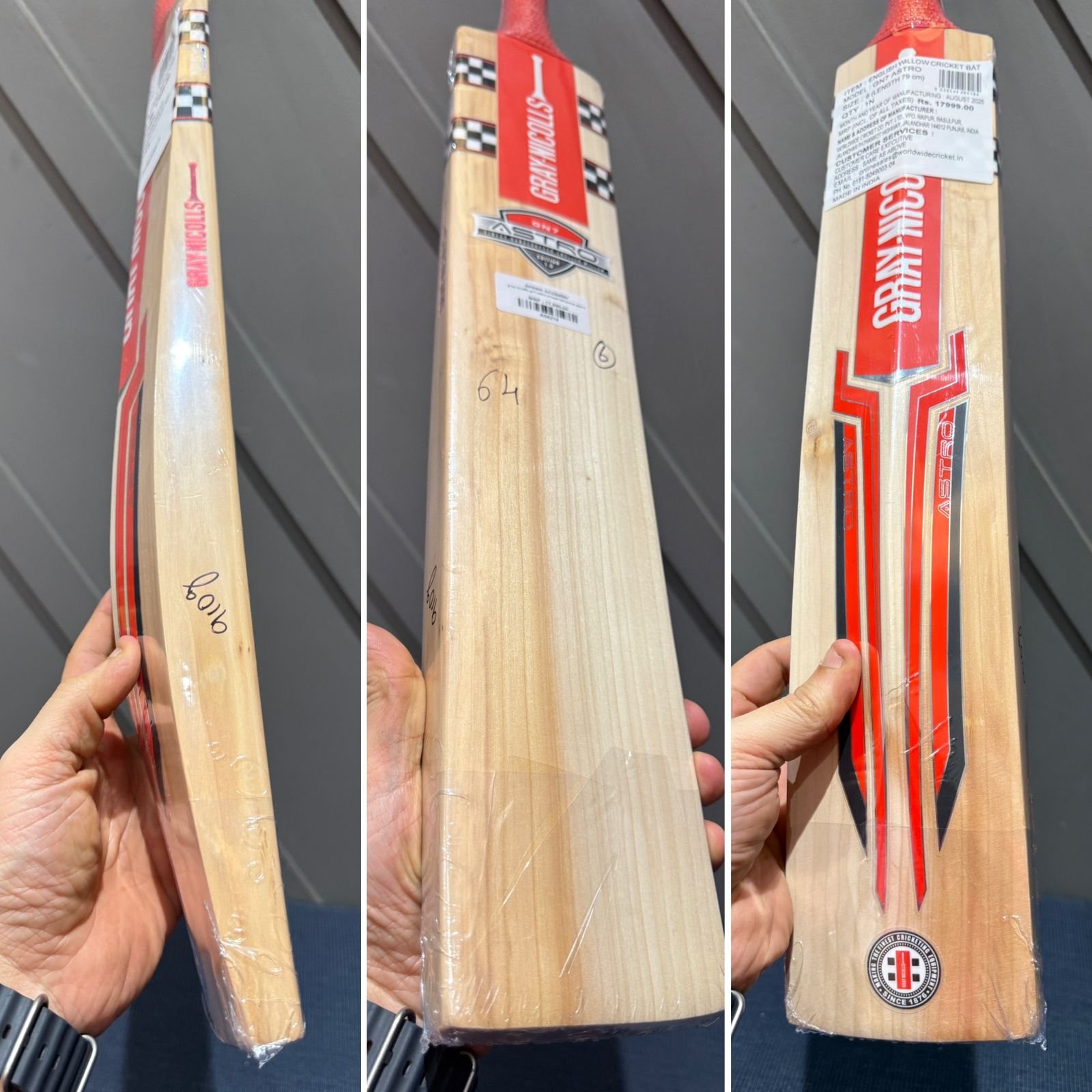 Gray Nicolls GN7 Astro Cricket Bat Size 6