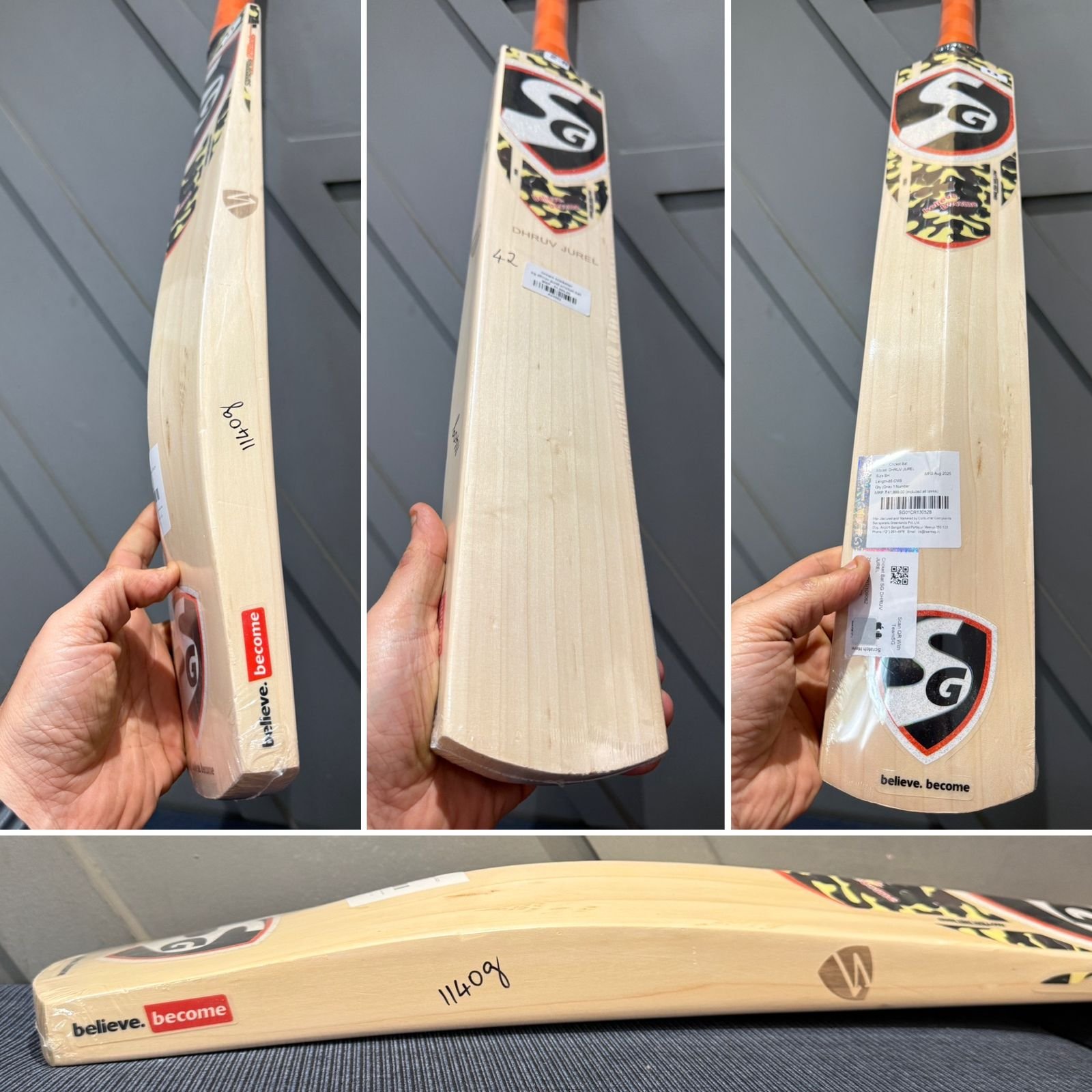 SG Dhruv Jurel Cricket Bat