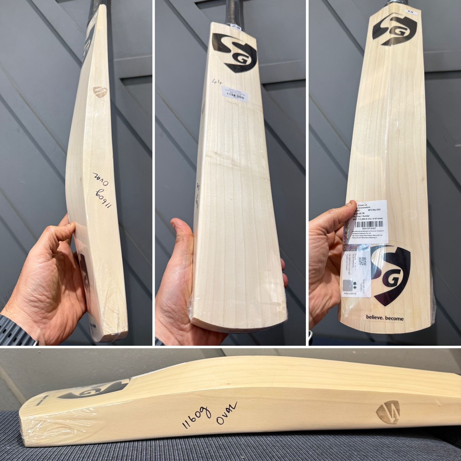 SG Sai Sudarshan Cricket Bat