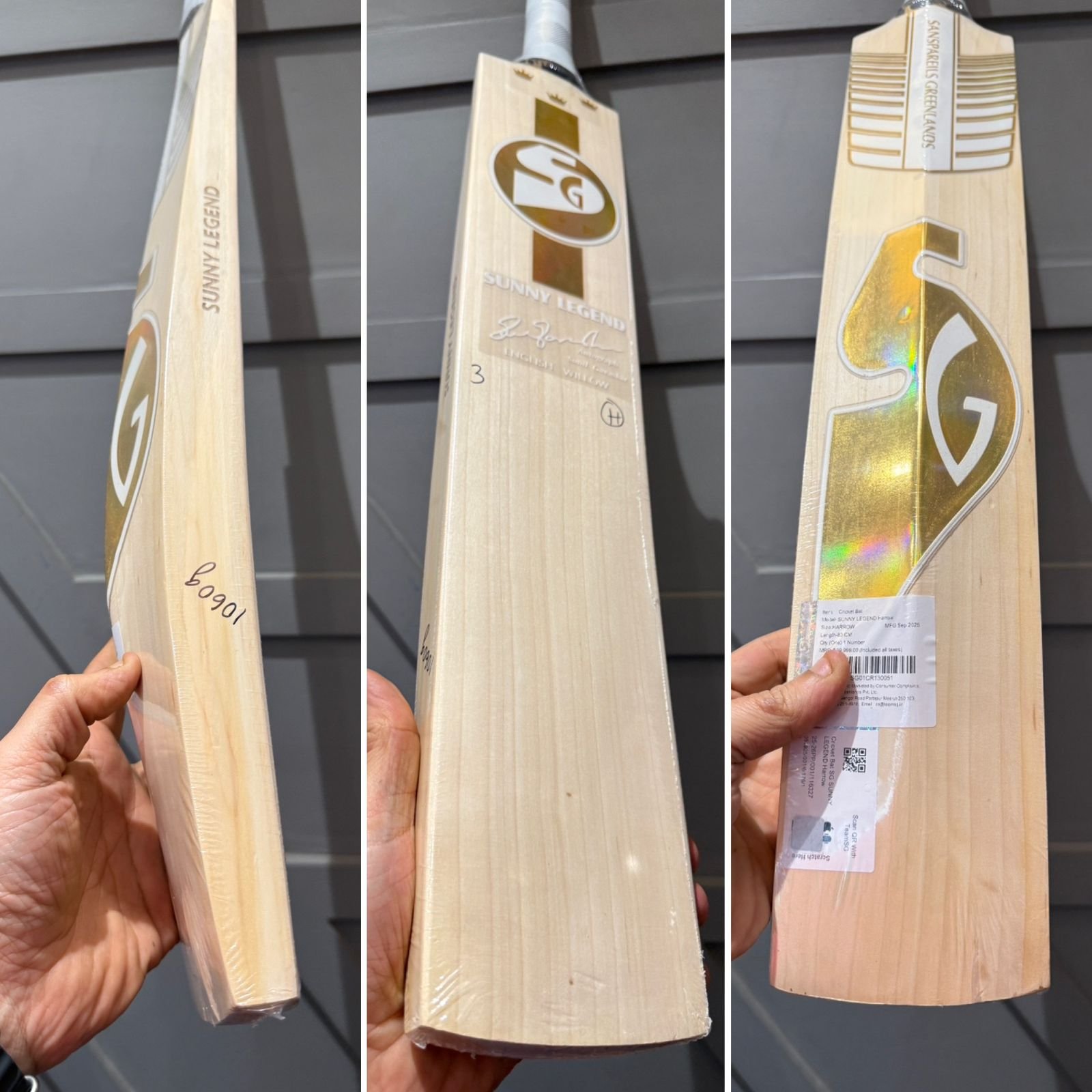 SG Sunny Legend Cricket Bat Harrow