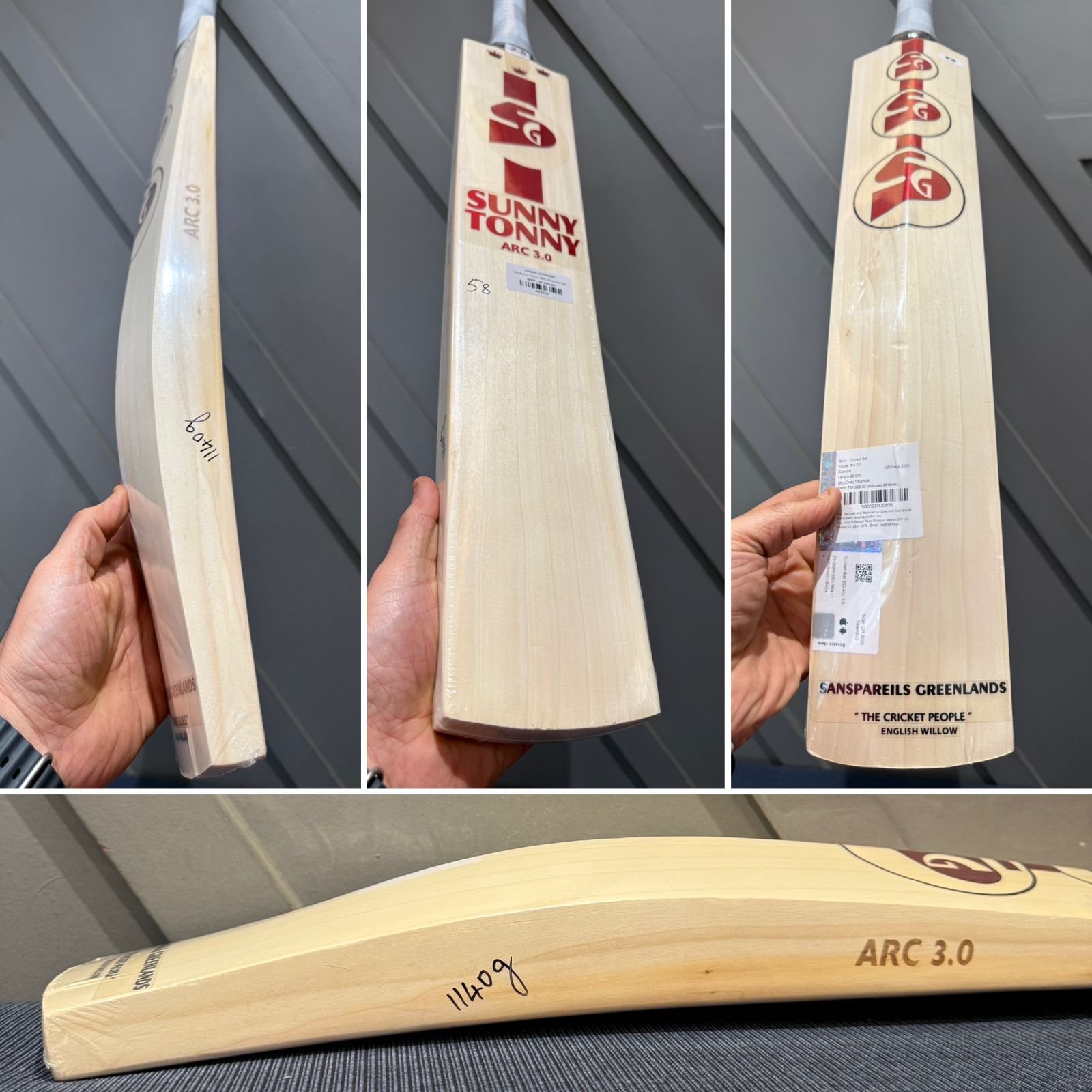 SG Sunny Tonny ARC 3.0 Cricket Bat