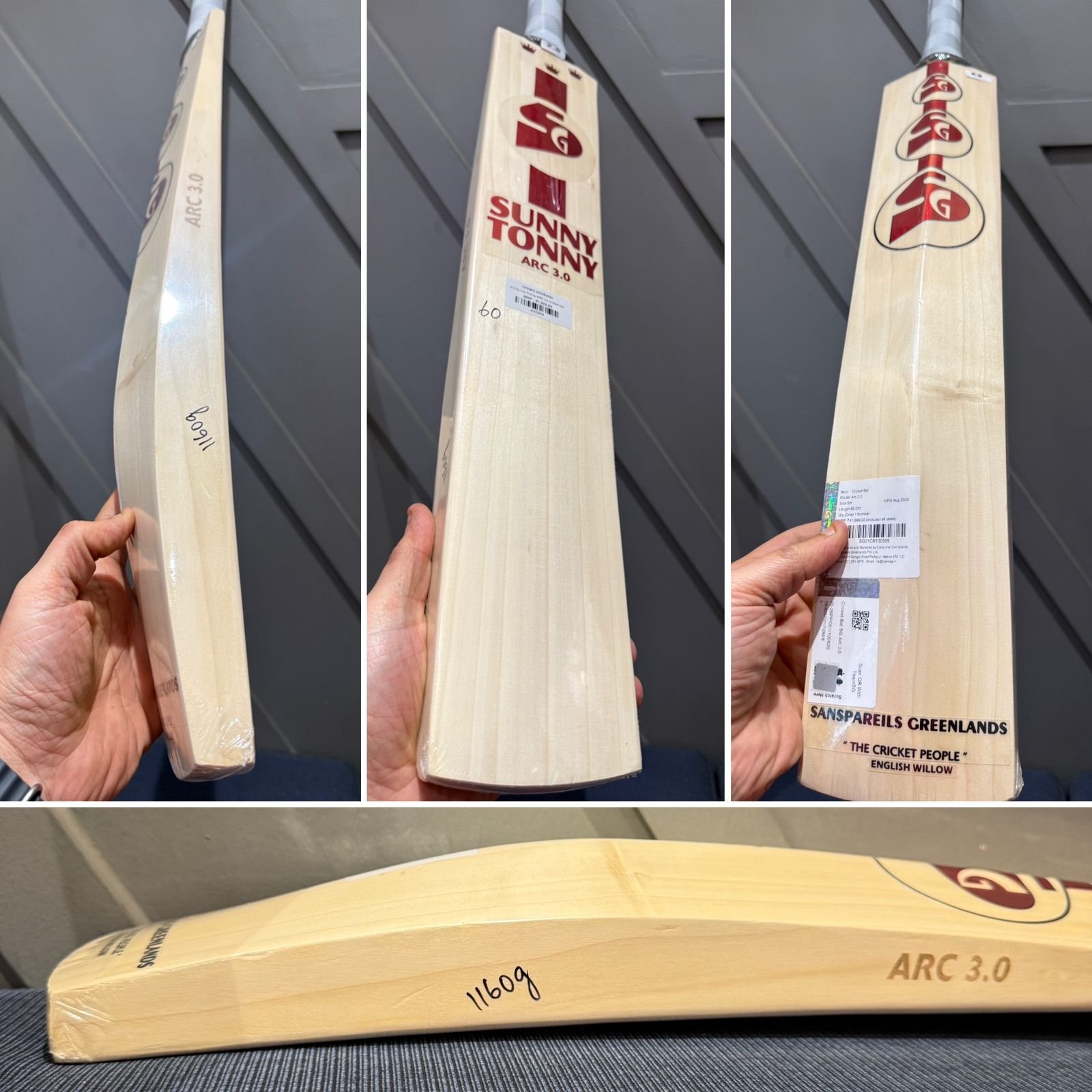 SG Sunny Tonny ARC 3.0 Cricket Bat