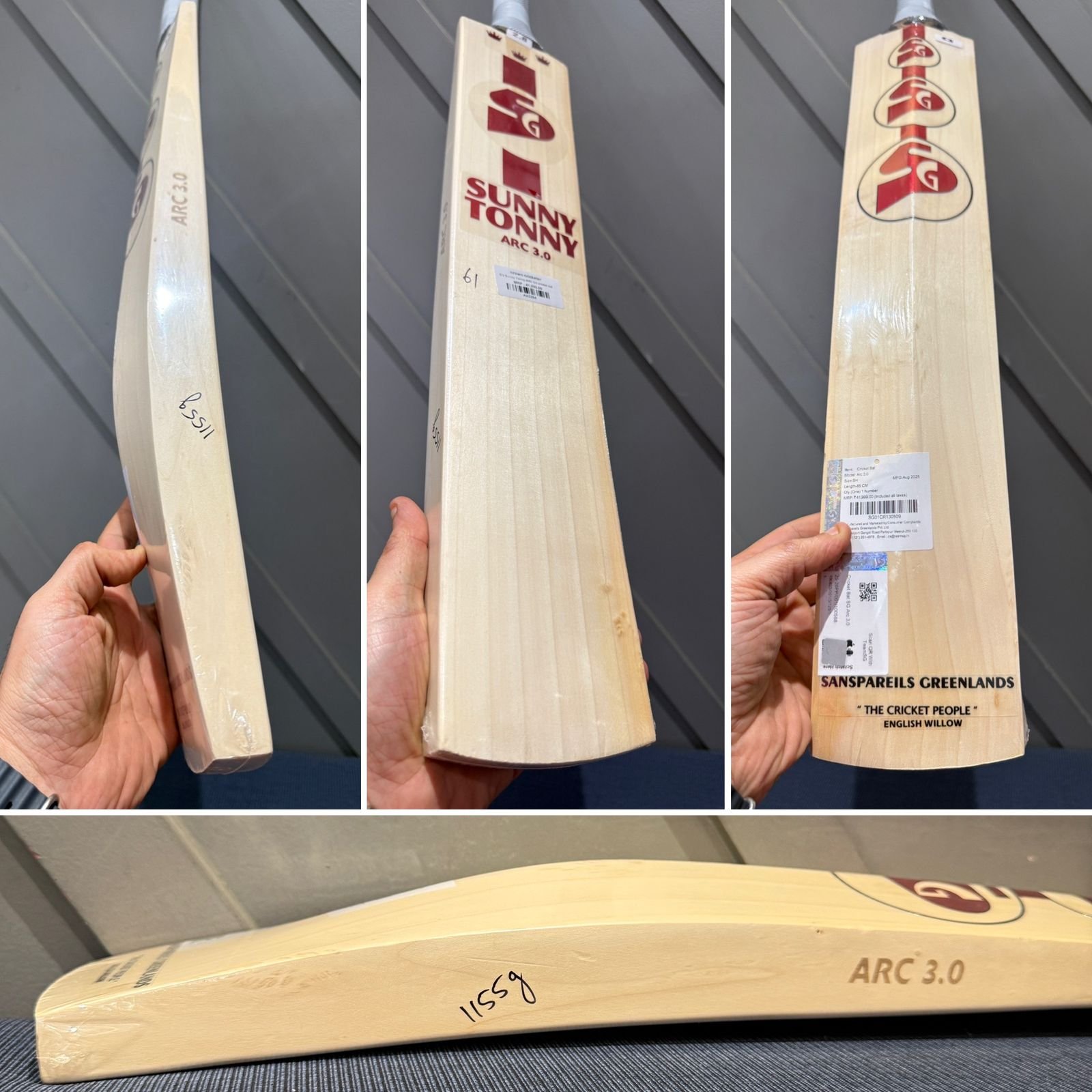 SG Sunny Tonny ARC 3.0 Cricket Bat