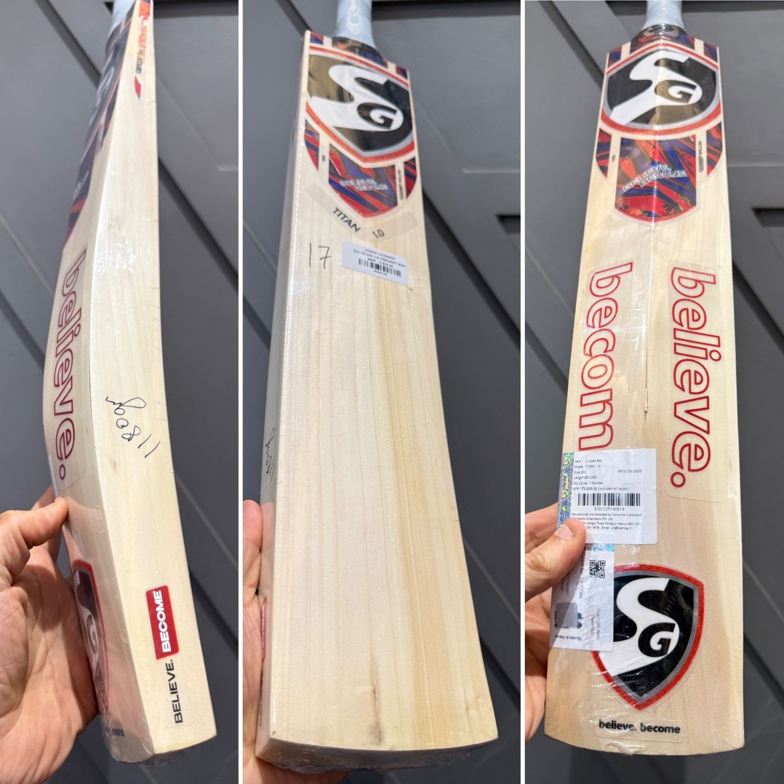 SG Titan 1.0 Cricket Bat