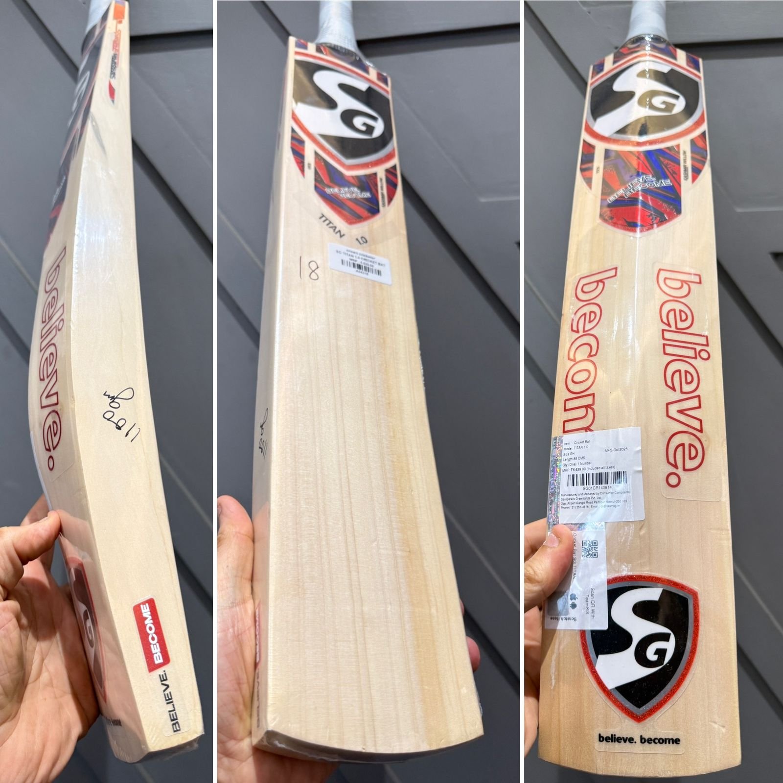 SG Titan 1.0 Cricket Bat