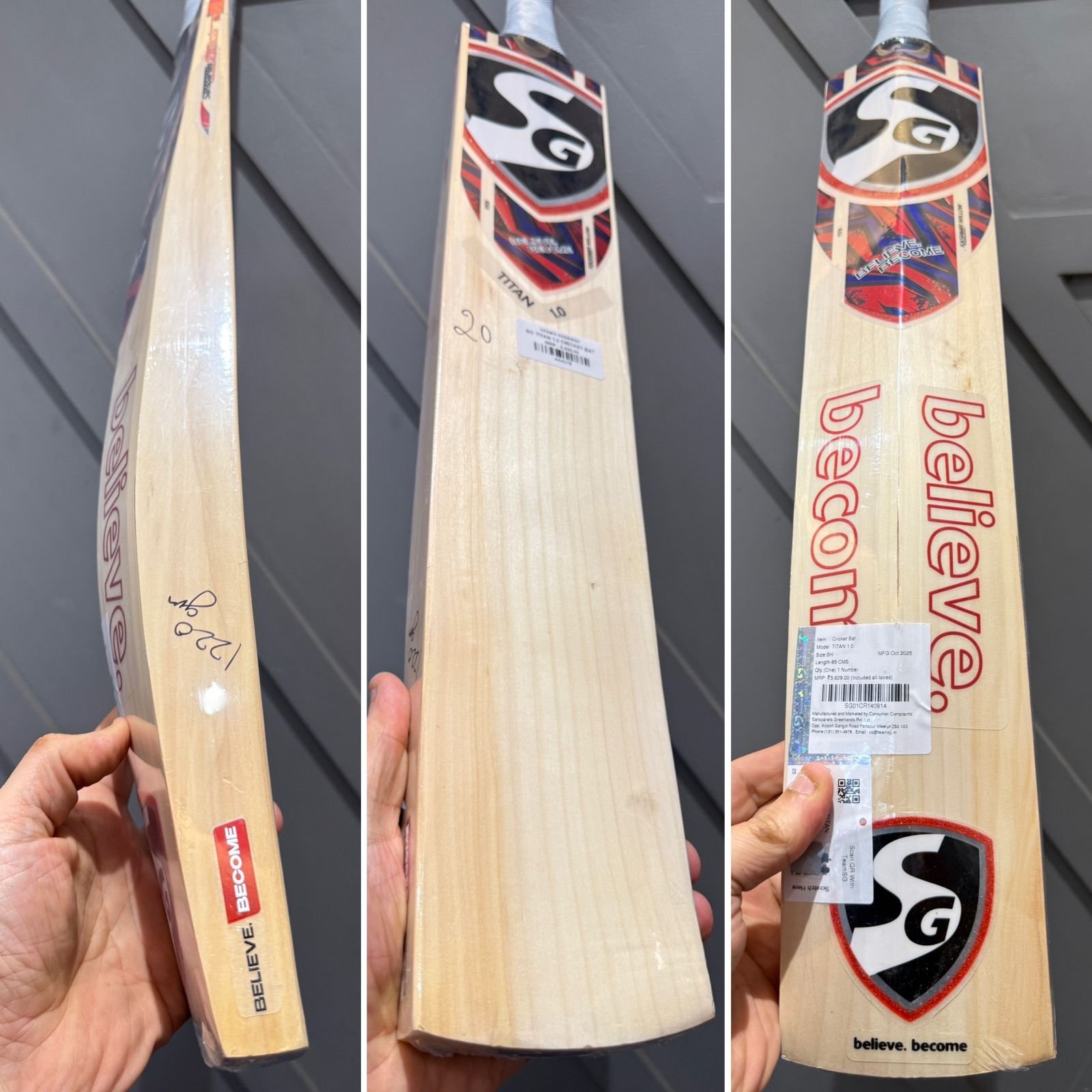 SG Titan 1.0 Cricket Bat