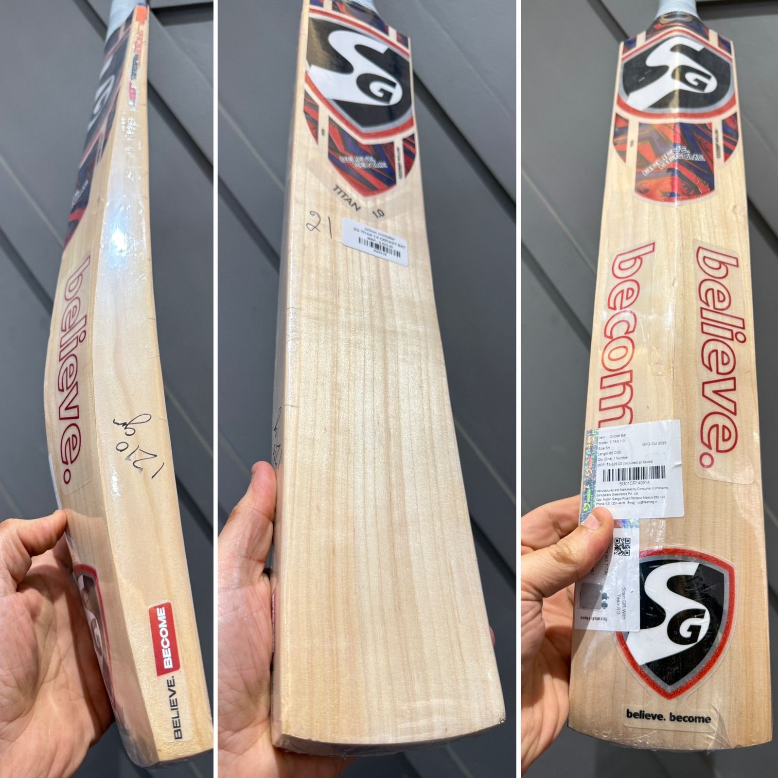 SG Titan 1.0 Cricket Bat