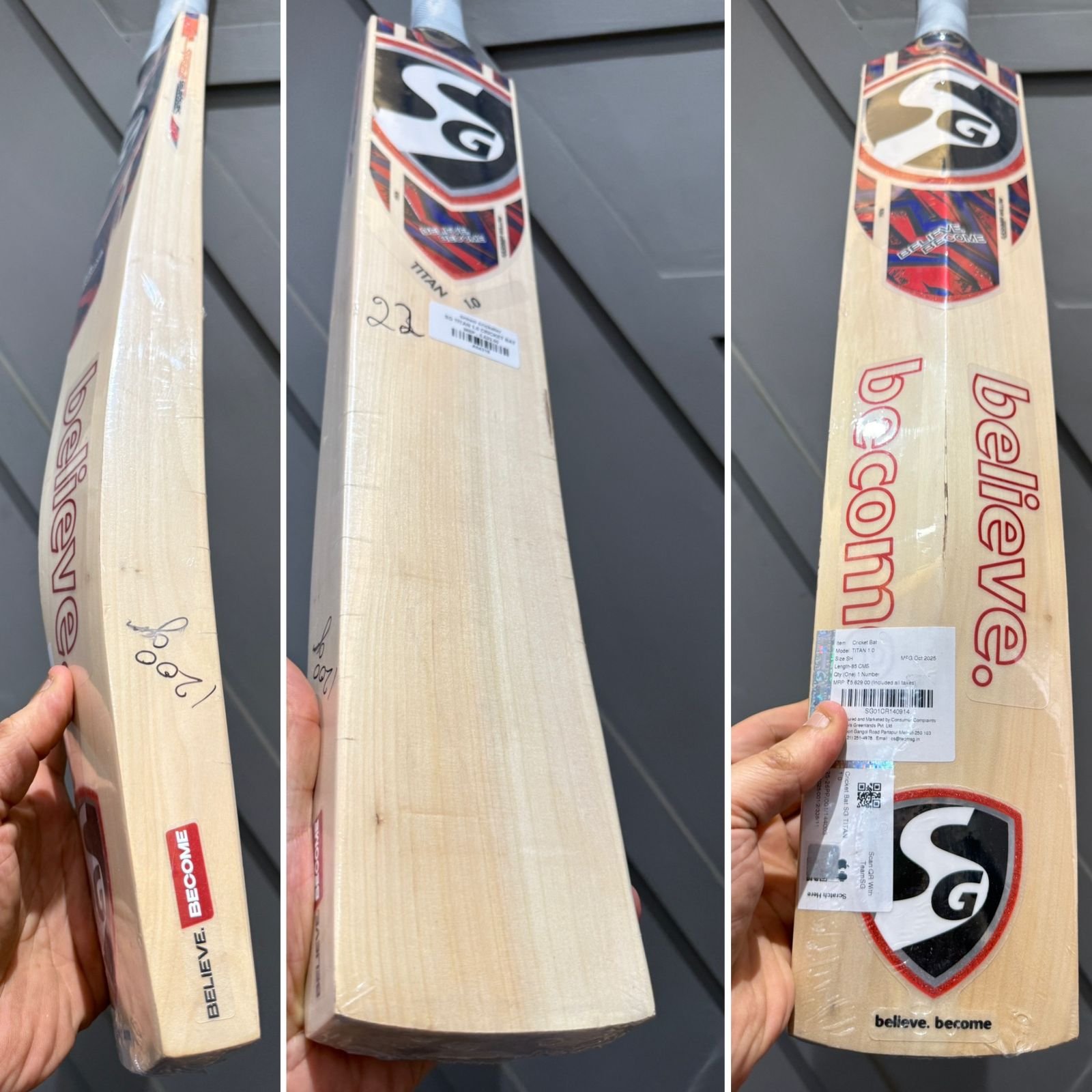 SG Titan 1.0 Cricket Bat