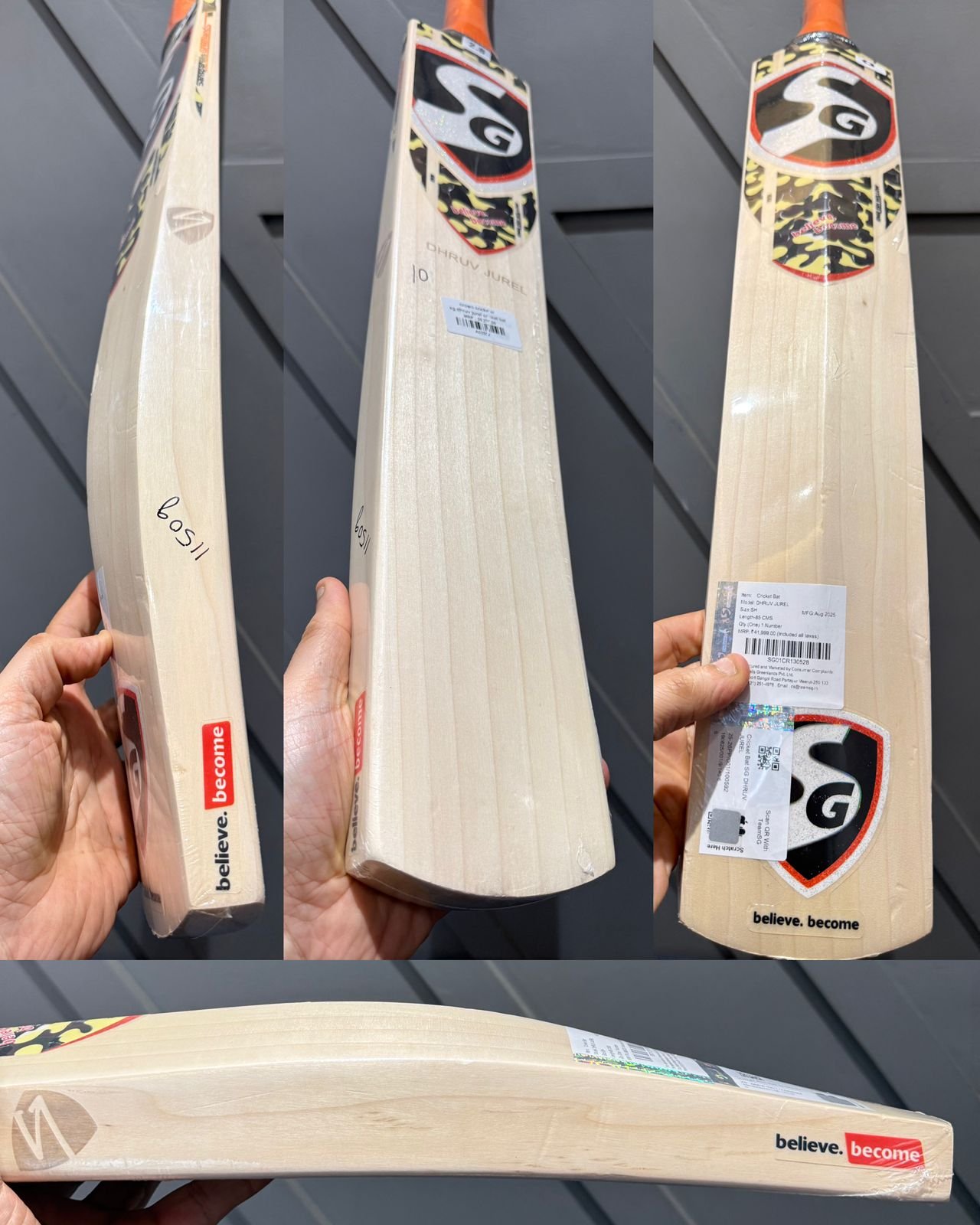 SG Dhruv Jurel Cricket Bat