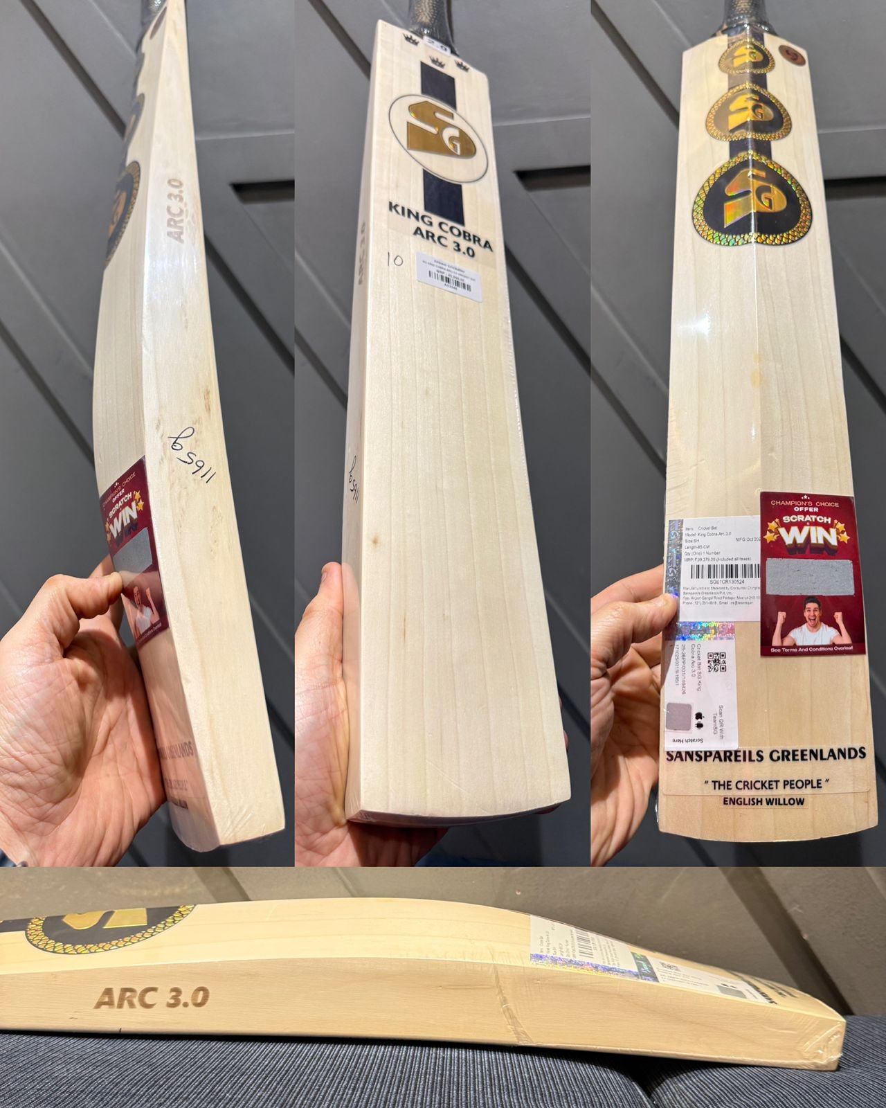 SG KING COBRA ARC 3.0 CRICKET BAT