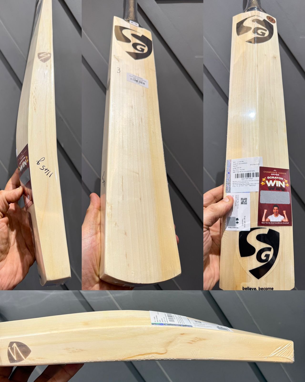 SG Sai Sudarshan Cricket Bat