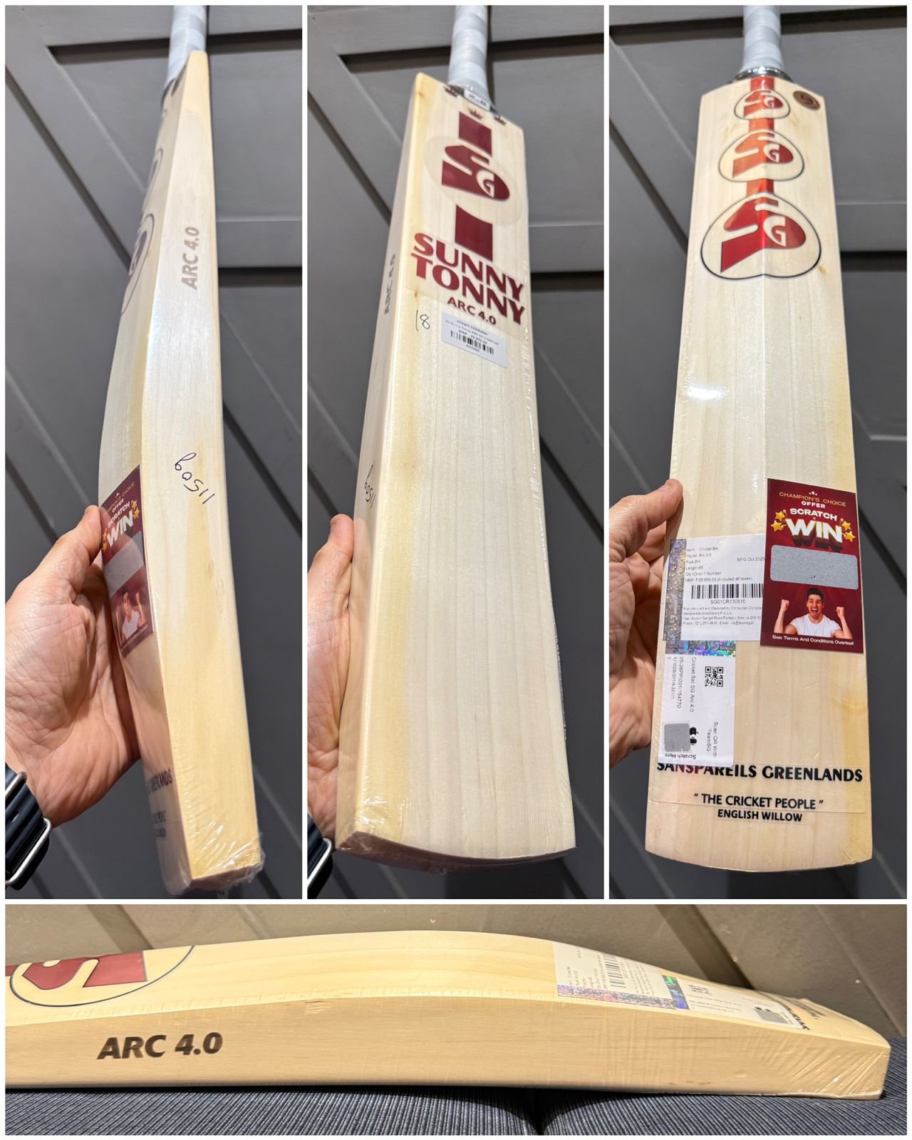 SG Sunny Tonny ARC 4.0 cricket bat