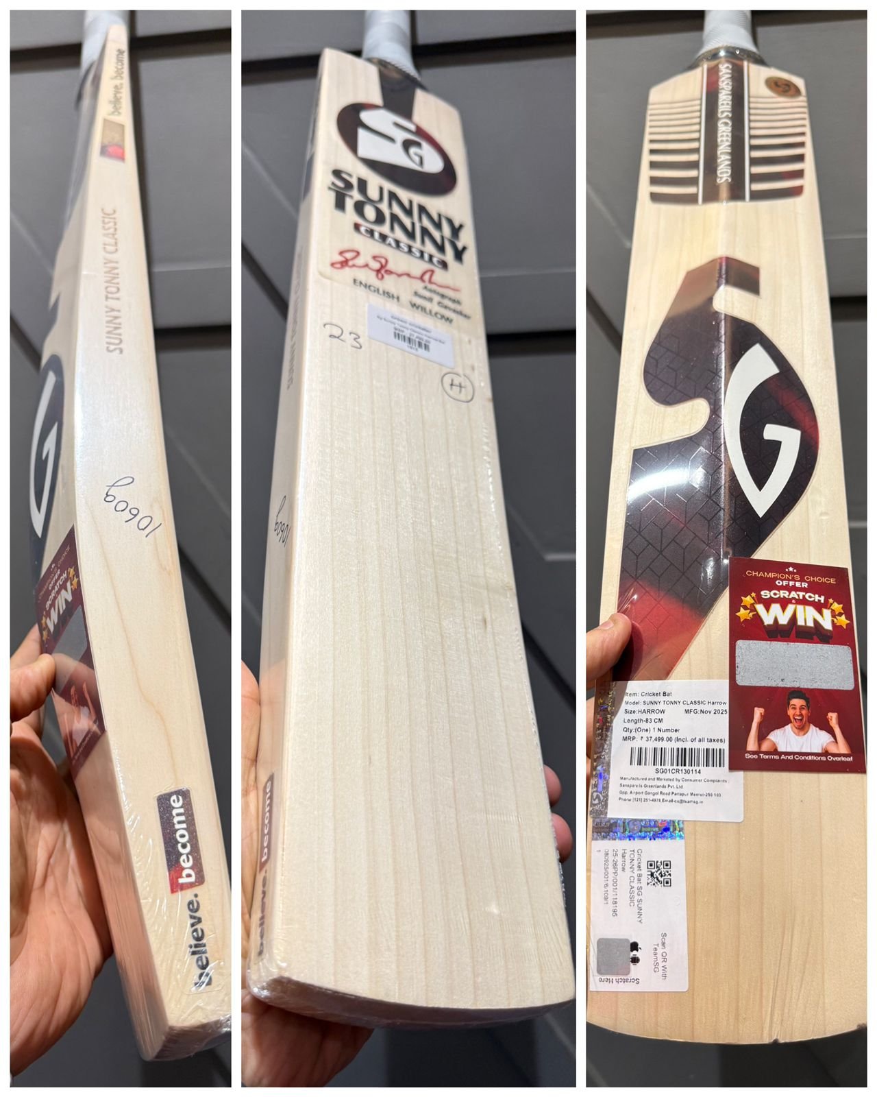 SG Sunny Tonny Classic Harrow Bat