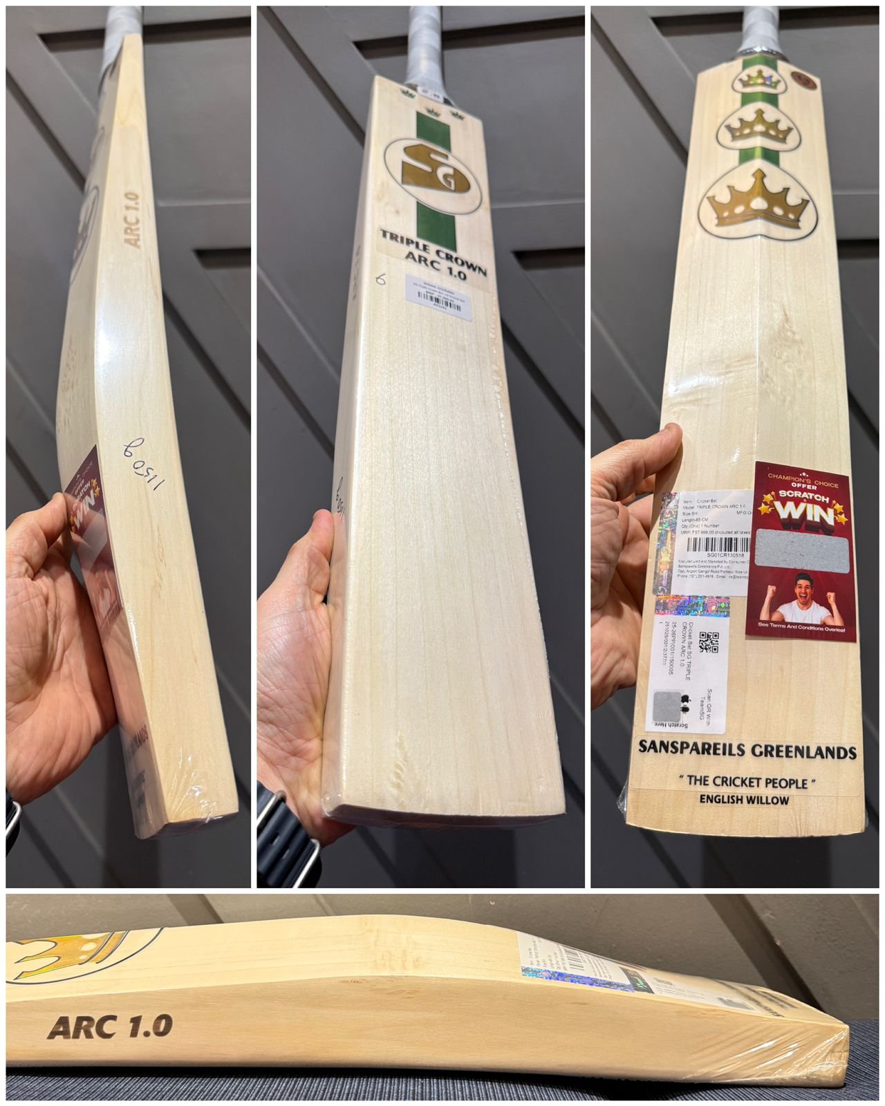 SG Triple Crown Arc 1.0 Cricket Bat
