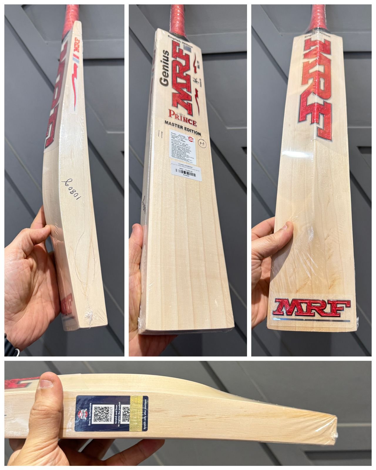MRF prince master edition cricket bat harrow