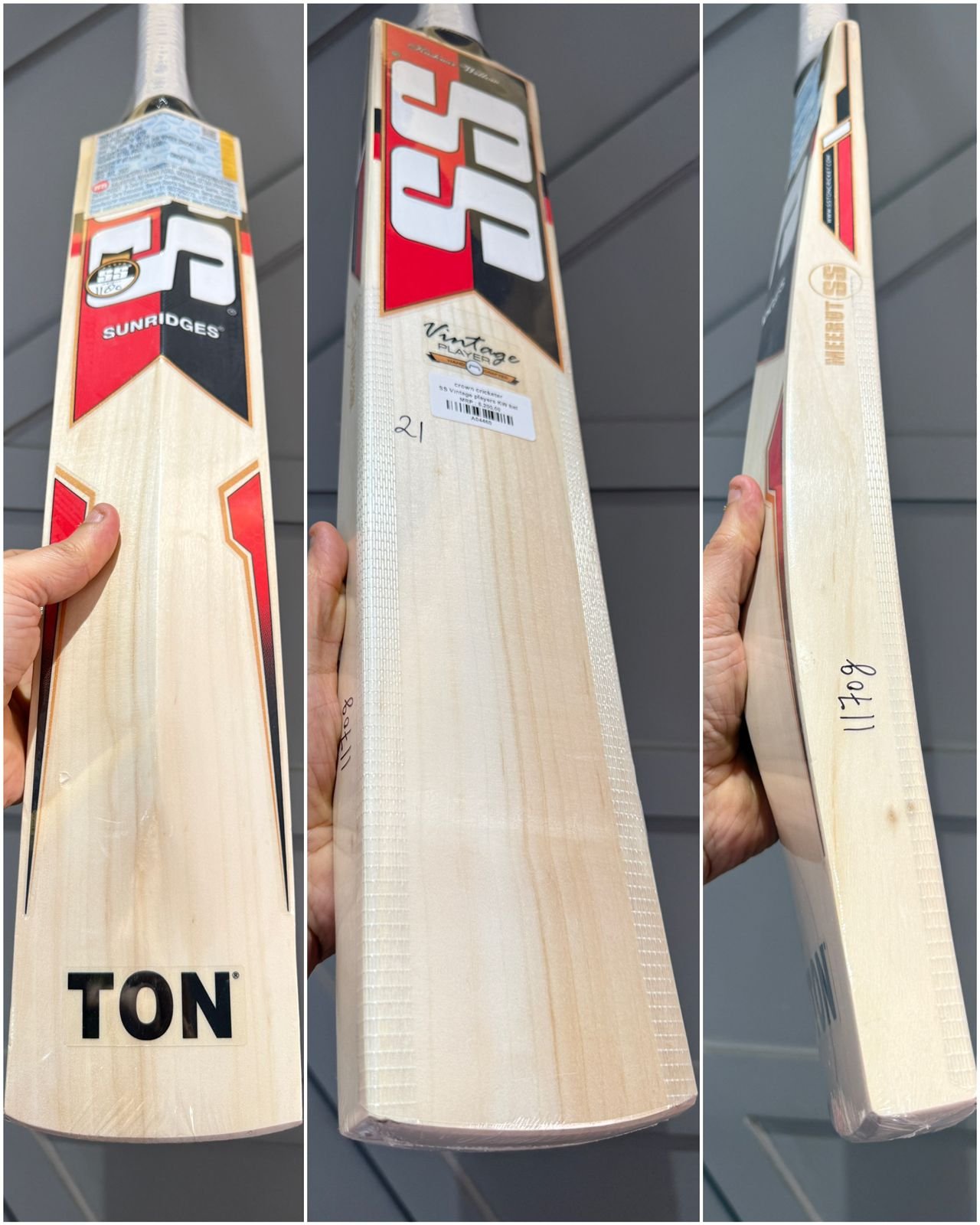 SS Ton vintage players cricket bat