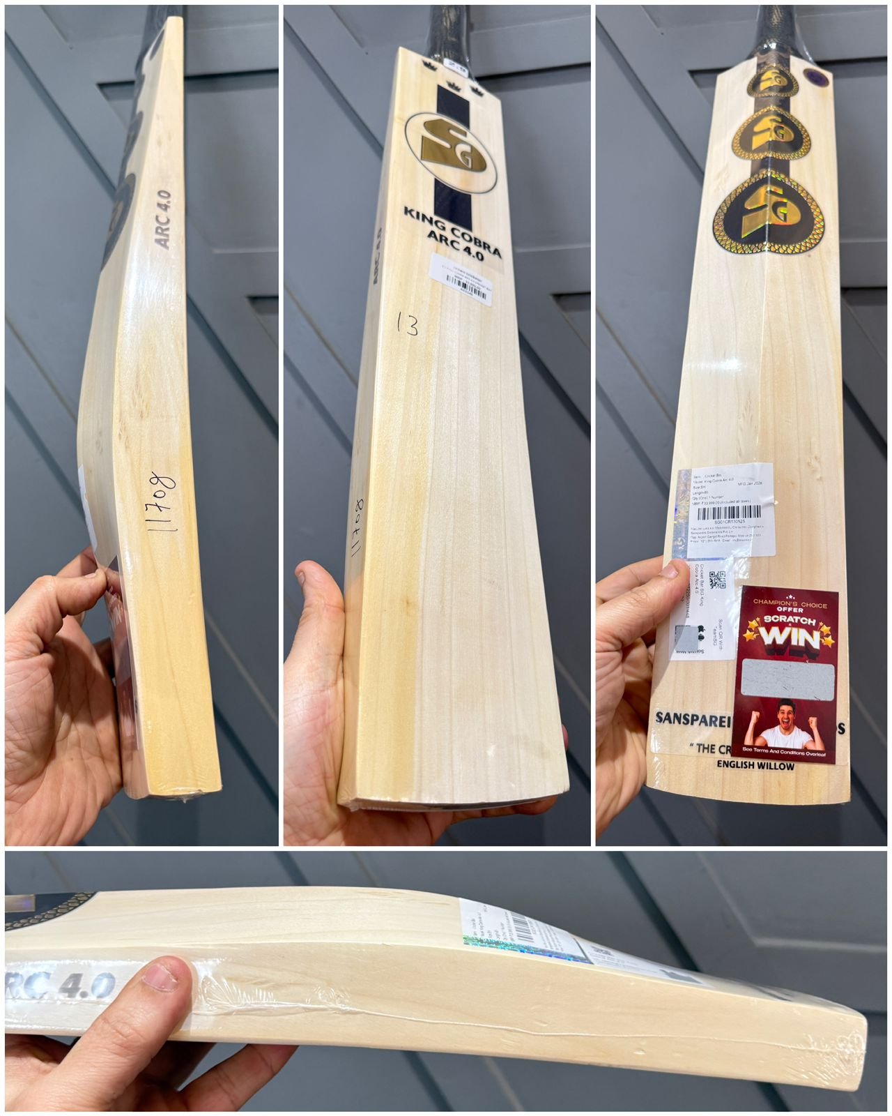 SG KING COBRA ARC 4.0 CRICKET BAT