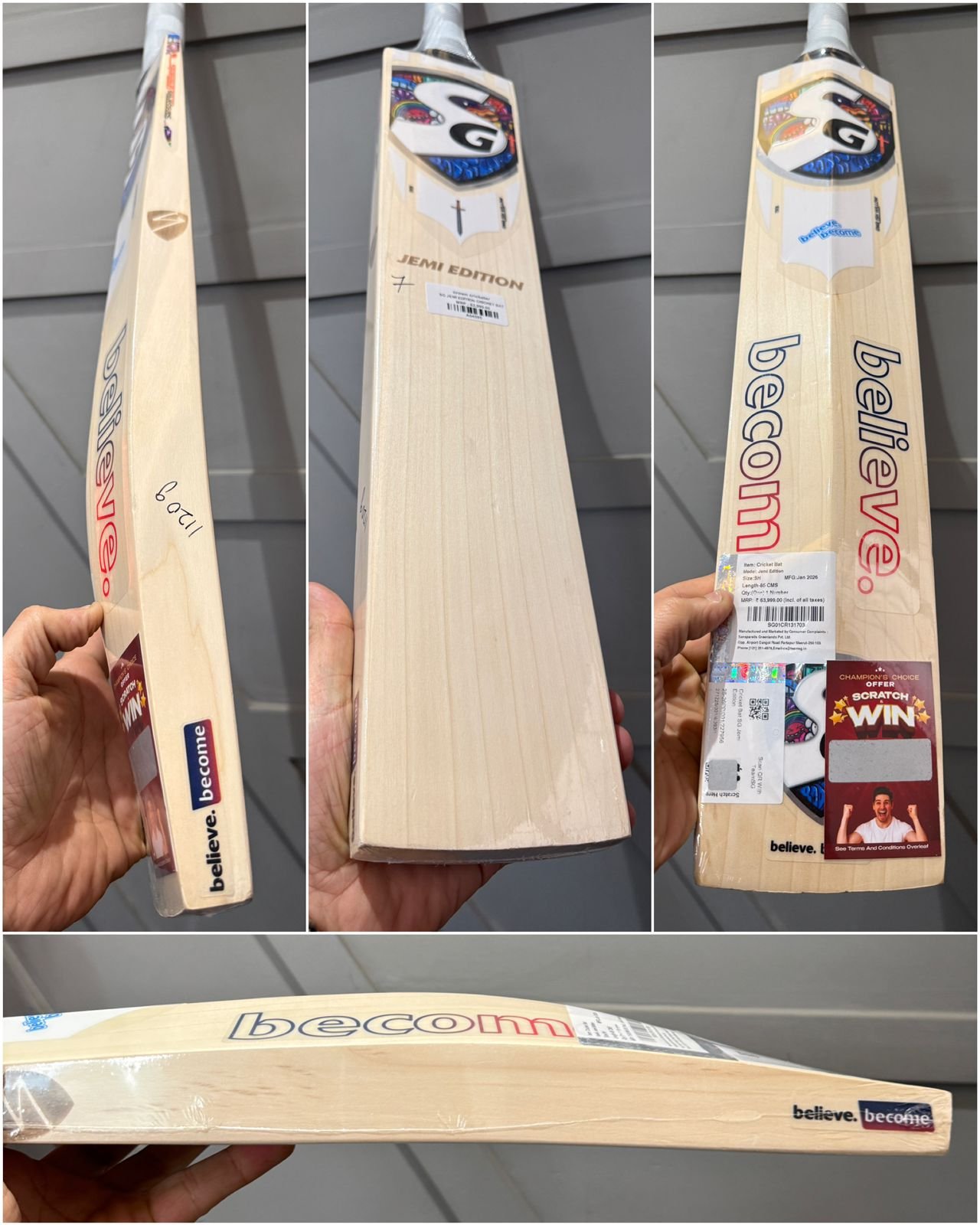 SG JEMI EDITION CRICKET BAT