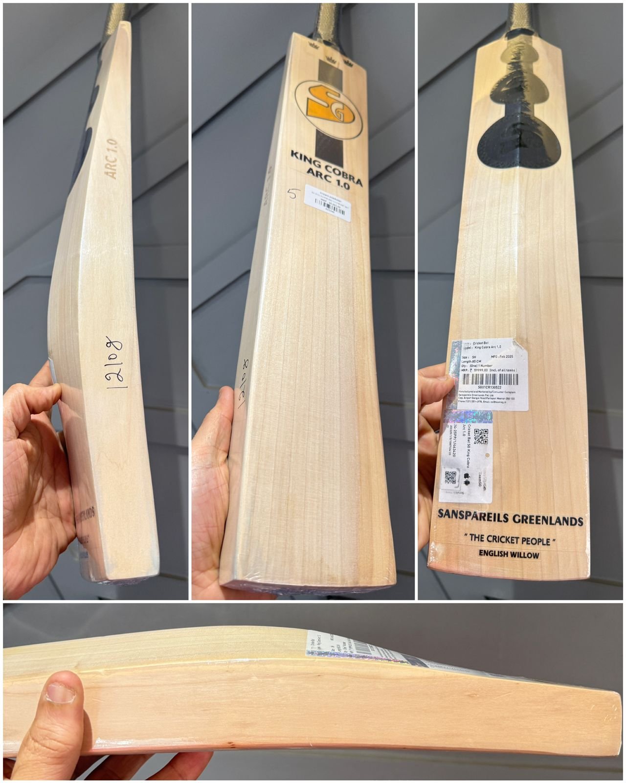 SG KING COBRA ARC 1.0 CRICKET BAT
