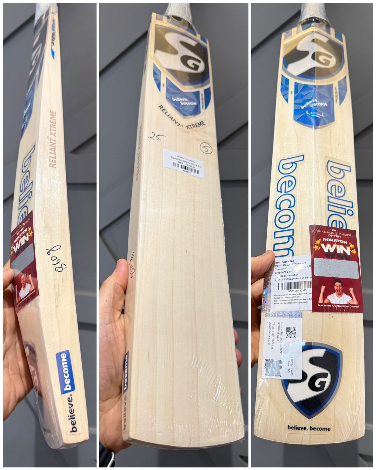 SG Reliant Xtreme Cricket Bat Size 5