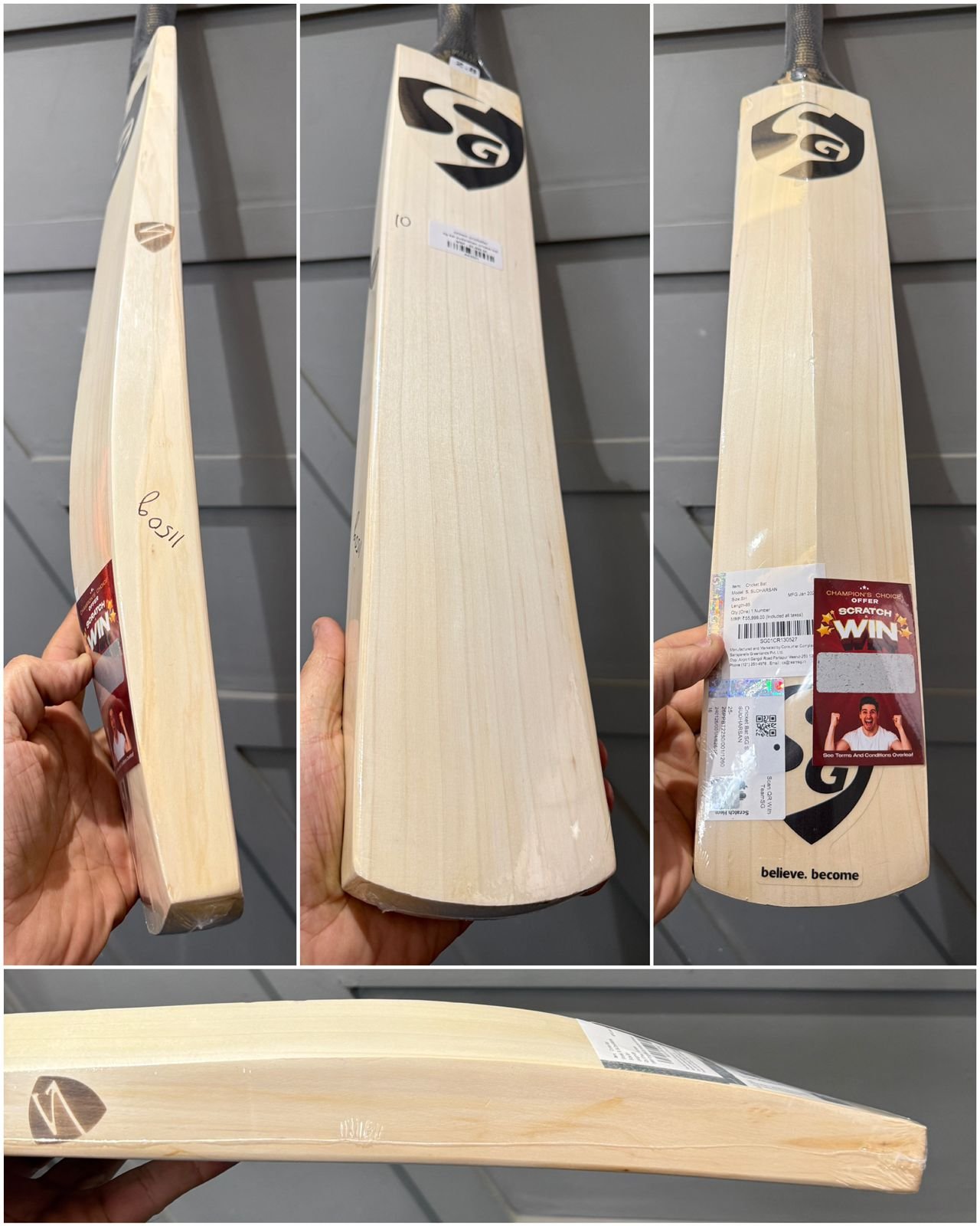 SG Sai Sudarshan Cricket Bat