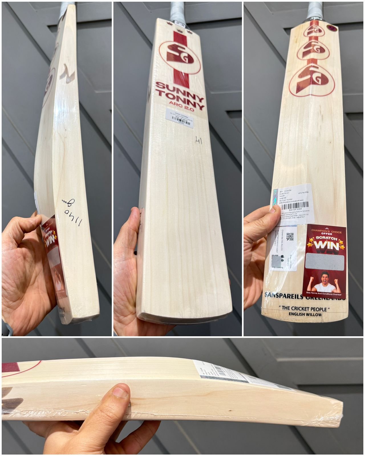 SG Sunny Tonny ARC 2.0 cricket bat