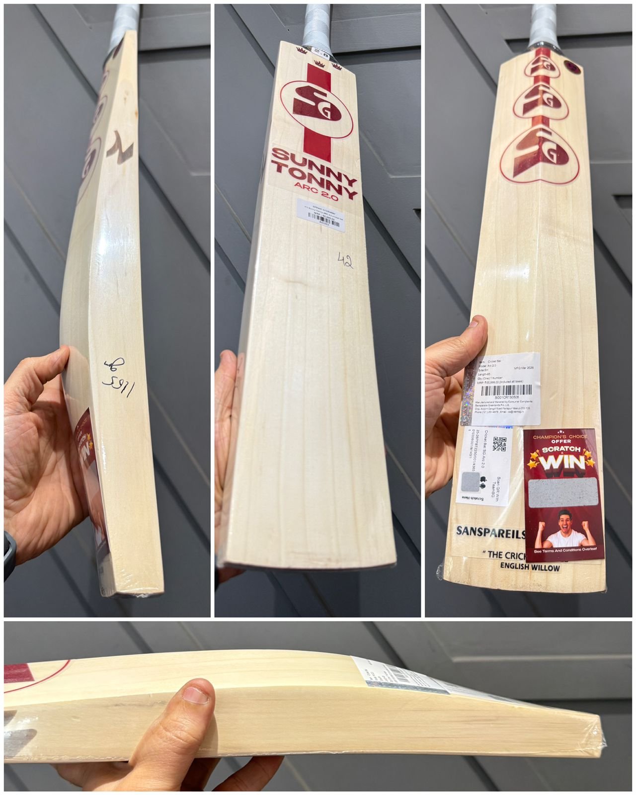 SG Sunny Tonny ARC 2.0 cricket bat