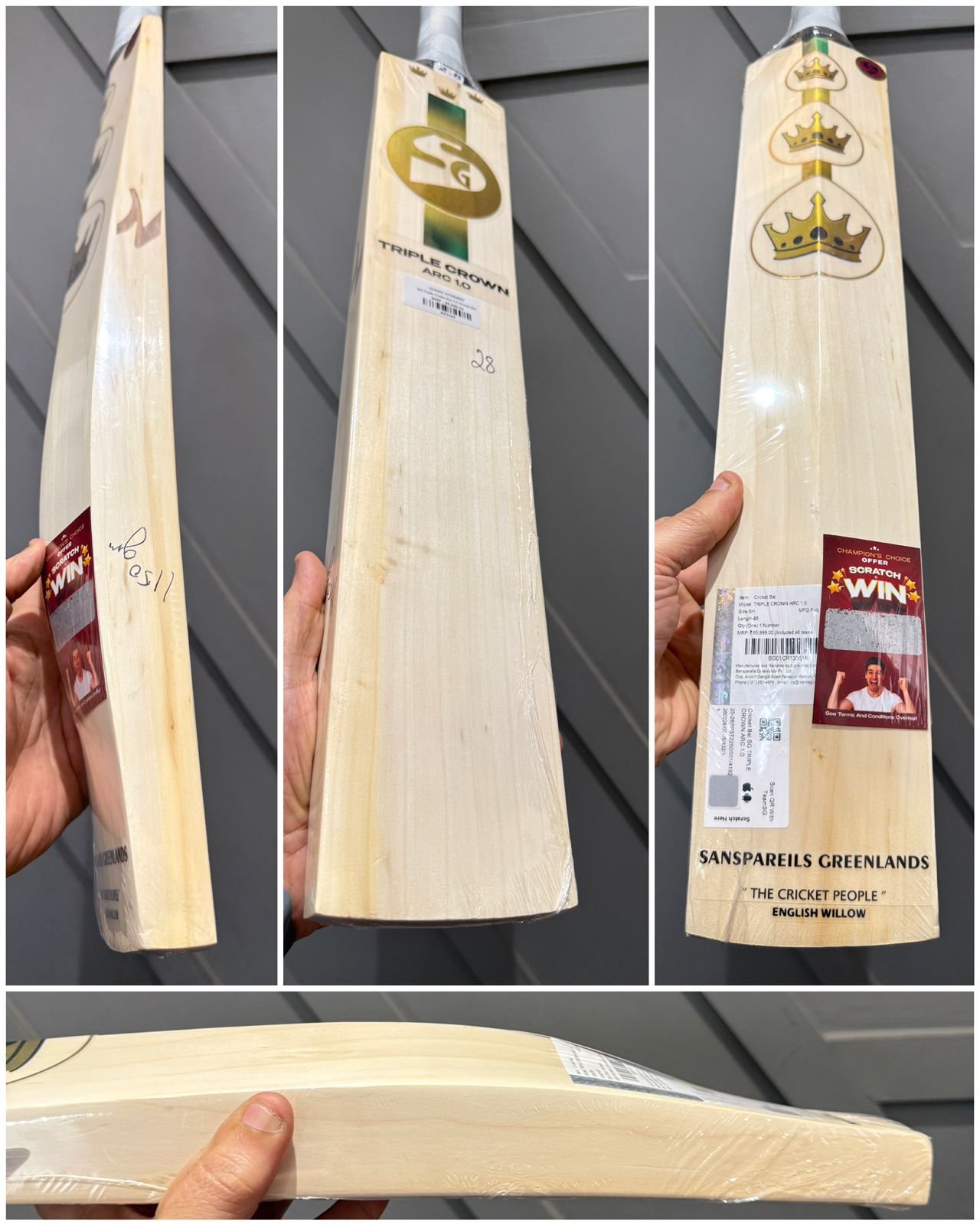 SG Triple Crown Arc 1.0 Cricket Bat