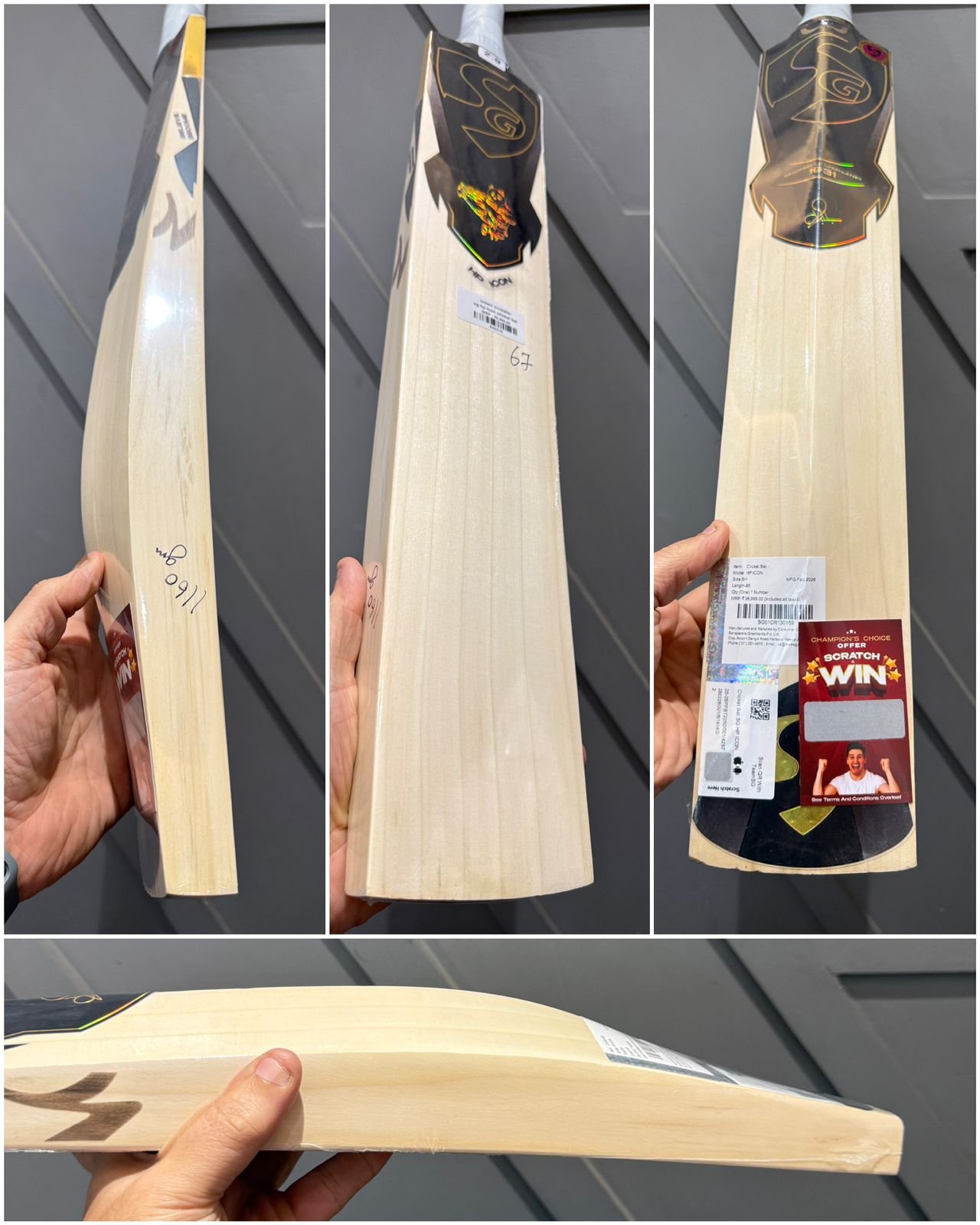 SG hp icon cricket bat