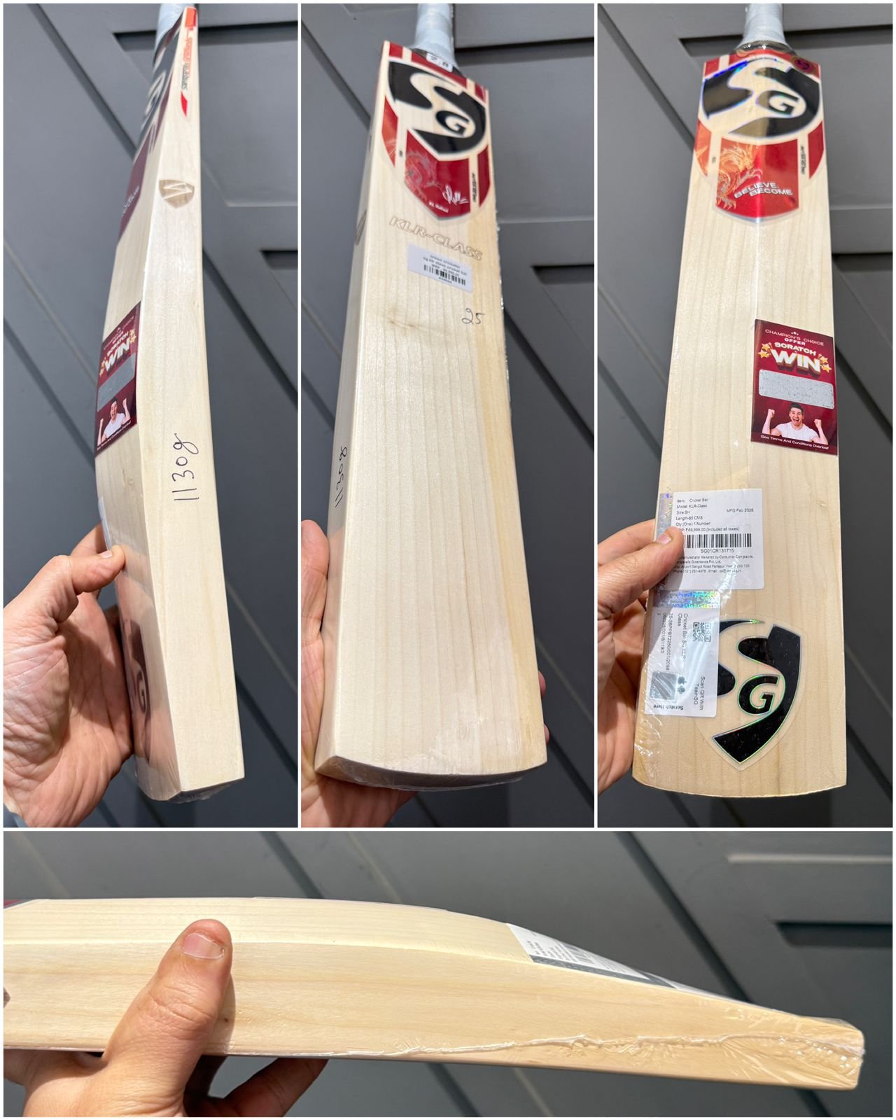 SG klr class cricket bat